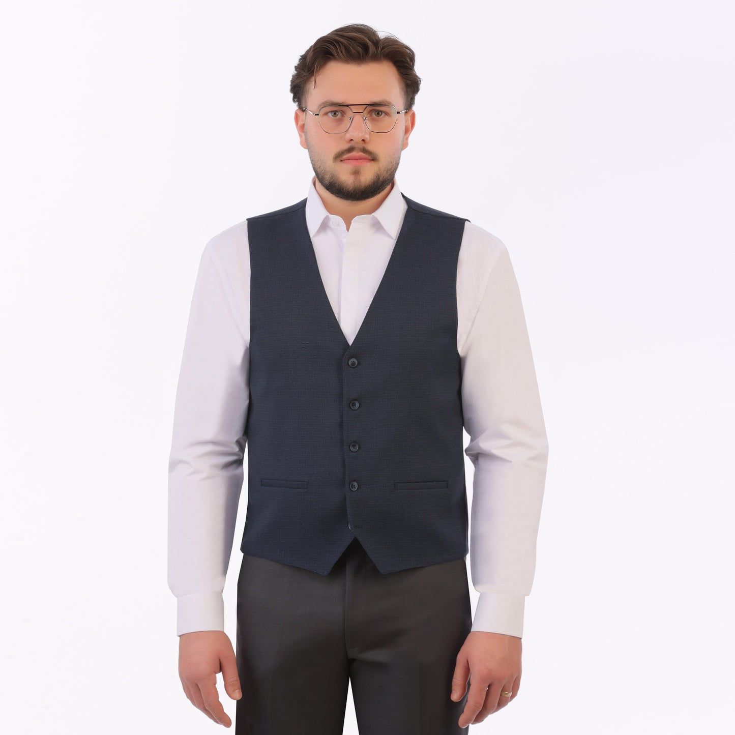 VESTĂ MAXXIMUS BLEUMARIN TEXTURĂ